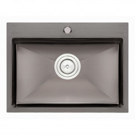 Кухонная мойка Qtap D5843BL 2.7/1.0 мм Black (QTD5843BLPVD10)