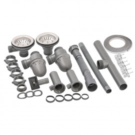 Кухонная мойка с дополнительной чашей Qtap 7850-B 0,8 мм Micro Decor (QT7850BMICDEC08)