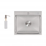 Набор 2 в 1 Lidz кухонная мойка H5045 3.0/1.0 мм Brush + дозатор для моющего средства