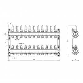 Коллектор с расходомерами SD Plus 1
