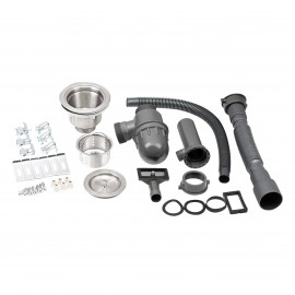 Кухонная мойка с крышкой и омывателем Qtap DC5638 3.0/1.2 мм Satin (QTDC56383012)