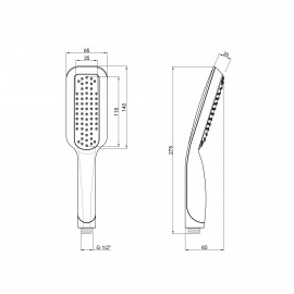 Лейка для ручного душа Qtap Rucni A067N1ZCW