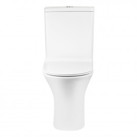 Унитаз-компакт Qtap Virgo безободковый с сиденьем Soft-close QT18222169ARW
