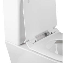 Унитаз-компакт Qtap Virgo безободковый с сиденьем Soft-close QT18222169ARW
