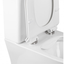 Унитаз-компакт Qtap Virgo безободковый с сиденьем Soft-close QT18222169ARW