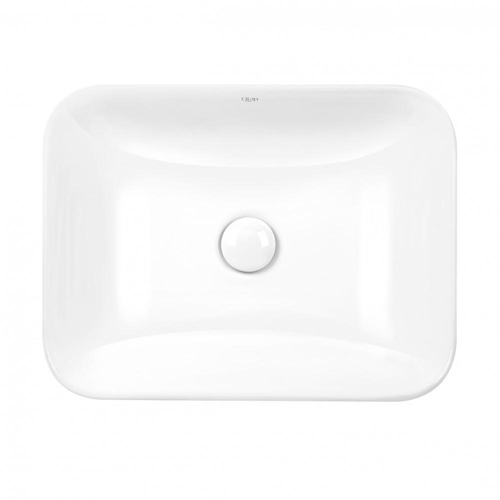 Раковина Qtap Scorpio 500х380х145 White с донным клапаном QT1411K490W