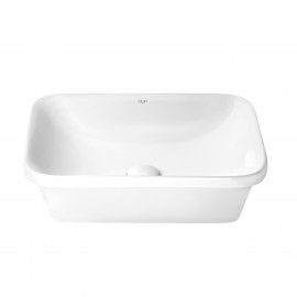 Раковина Qtap Scorpio 500х380х145 White с донным клапаном QT1411K490W