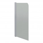 Штора на ванну Lidz Brama SS80x140L.CRM.TR стекло прозрачное 6 мм, левая