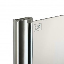 Штора на ванну Lidz Brama SS80x140L.CRM.TR стекло прозрачное 6 мм, левая