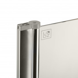 Штора на ванну Lidz Brama SS80x140L.CRM.TR стекло прозрачное 6 мм, левая