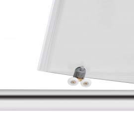 Душевая дверь в нишу Lidz Zycie SD100x185.CRM.TR, стекло прозрачное 5 мм