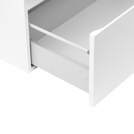 Комплект Qtap Albatross 710х725х460 White тумба подвесная + раковина врезная  QT0172TP700D3070CW