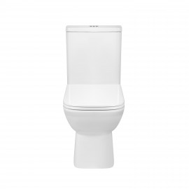 Унитаз-компакт Qtap Aries безободковый с сиденьем Soft-close QT03222171ARW