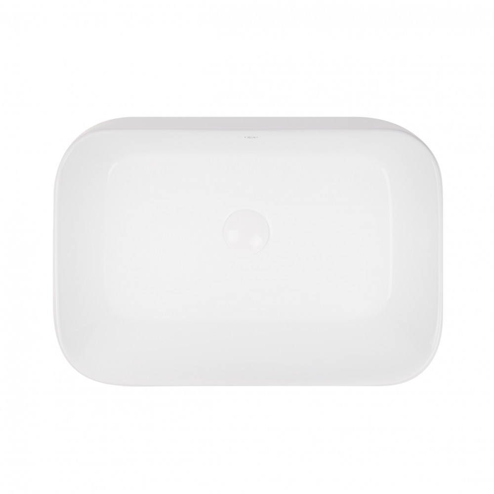 Раковина-чаша Qtap Scorpio 550х390х120 White с донным клапаном QT14112243W