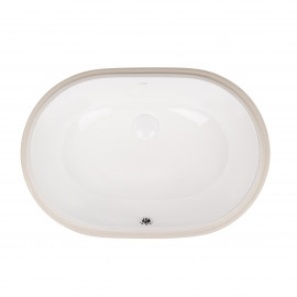 Раковина Qtap Stork 585x395x195 White с донным клапаном QT15116030W