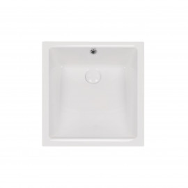 Раковина Qtap Stork 440x340x190 White с донным клапаном QT15116086W