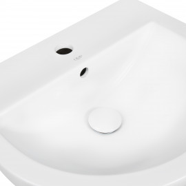 Раковина подвесная моноблок Qtap Swan 521х435х385 White с донным клапаном QT1611005GW