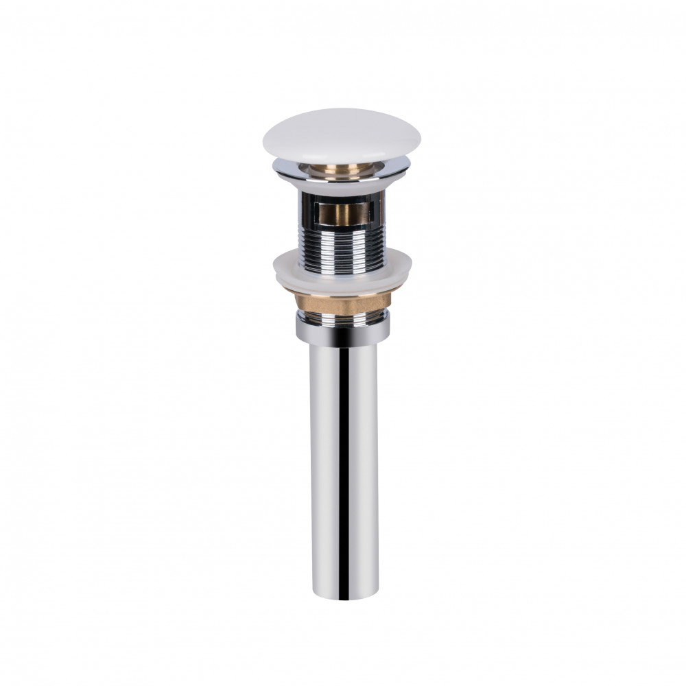 Донный клапан для раковины Qtap PU02O 70х70х227.5 White с переливом