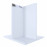 Стенд Lidz для душкабин 4-х секционный 2400х2100х2100 мм, белый (комплект)