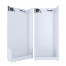 Стенд Lidz для аксессуаров 2280х900х500 мм, белый (комплект)