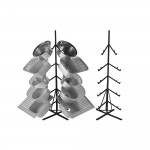 Стенд Lidz для нержавеющих моек на 10 шт. 2000х750х750 мм, черный (комплект)