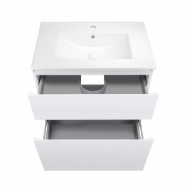 Комплект Qtap Albatross 810х825х460 White тумба напольная +  раковина врезная  QT0171TN800D3080CW