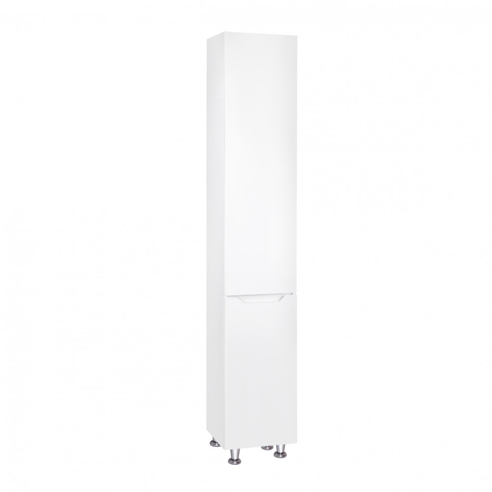 Пенал напольный Qtap Scorpio 350х1900х300 White с корзиной для белья QT1475PN1901KRW