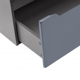 Комплект Qtap Scorpio 710х585х460 Graphite тумба подвесная + раковина врезная QT1472TPВ7023070CG