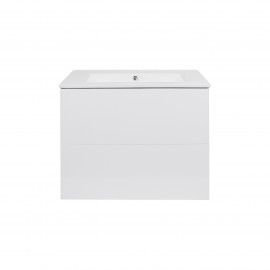Комплект Qtap Tern 700х580х437 White тумба подвесная + раковина врезная QT1772TPL7013070CW