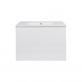 Комплект Qtap Tern 800х580х437  White тумба подвесная + раковина врезная QT1772TPL8013080CW