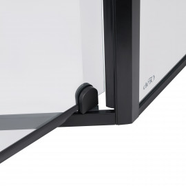 Душевая кабина Qtap Leo BLA10995-AC6 90x90 см, стекло Clear 6 мм, покрытие CalcLess без поддона