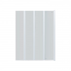 Штора на ванну Qtap Gemini WHI40114RP6 стекло Pear 6 мм, 100x140 см