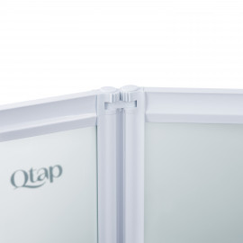 Штора на ванну Qtap Gemini WHI401114RP4 стекло Pear 4 мм, 110x140 см