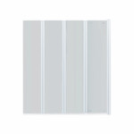 Штора на ванну Qtap Gemini WHI401214RP6 стекло Pear 6 мм, 120x140 см