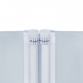 Штора на ванну Qtap Gemini WHI401214RP6 стекло Pear 6 мм, 120x140 см