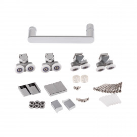 Душевая дверь в нишу Qtap Taurus CRM208-9.C6 80-90x185 см, стекло Clear 6 мм, покрытие CalcLess