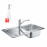 Набор Grohe мойка кухонная K300 31565SD0 + смеситель Eurosmart 33281002 + дозатор для моющего средства Contemporary 40536000