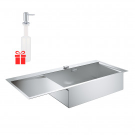 Набор Grohe мойка кухонная K1000 31582SD0 + дозатор для моющего средства Contemporary 40536000