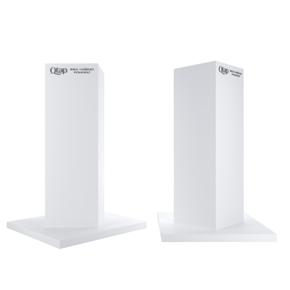 Стенд Qtap для керамики, островной 1850х1200х1200 мм, белый (комплект)