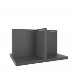 Стенд Qtap для керамики, крестообразный 1060х1820х1360 мм, графит (комплект)