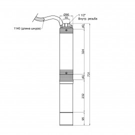 Насос погружной центробежный Taifu 4STM6-6 0,55 кВт