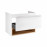 Тумба подвесная Qtap Robin 700х580х437 White/Whitish oak QT1374TPВ7001WWO
