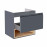 Тумба подвесная Qtap Robin 600х580х437 Graphite/Whitish oak QT1374TPВ6002GWO