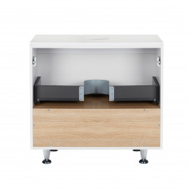 Тумба напольная Qtap Robin 700х616х437 White/Whitish oak со столешницей QT1380TNН7001WWO