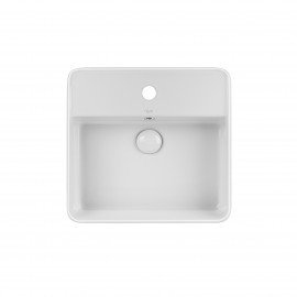 Раковина-чаша Qtap Crow 420х420х145 White с донным клапаном QT0511A054TW