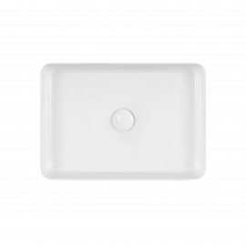 Раковина-чаша Qtap Tern 500х350х145 White с донным клапаном QT1711A055W