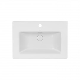 Раковина Qtap Stork 610х420х170 White с донным клапаном QT1511L738W