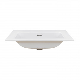 Раковина Qtap Stork 610х420х170 White с донным клапаном QT1511L738W