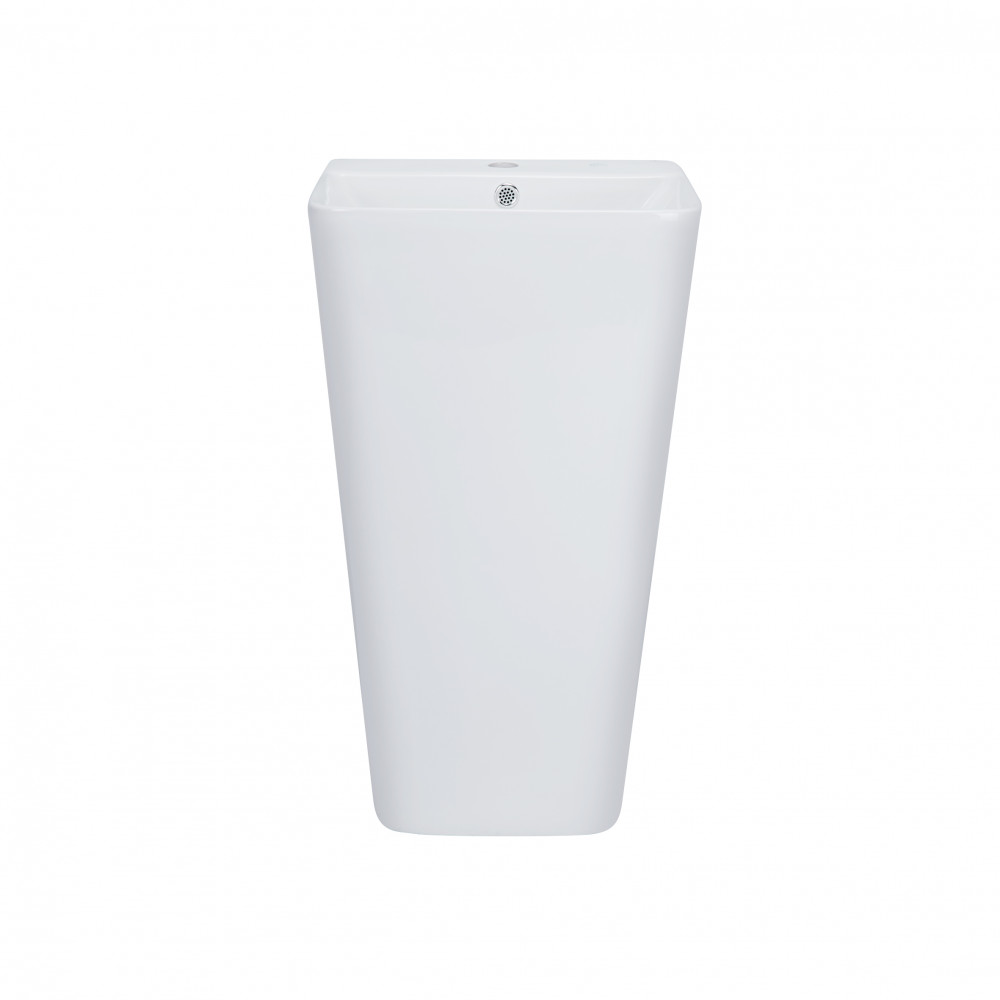 Раковина напольная моноблок Qtap Tern 440х380х830mm White с донным клапаном QT1711G302W