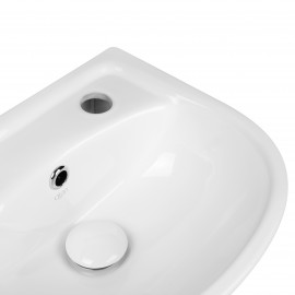 Раковина напольная с пьедесталом детская Qtap Baby 375x305x520 White с донным клапаном QT2311LP304BW